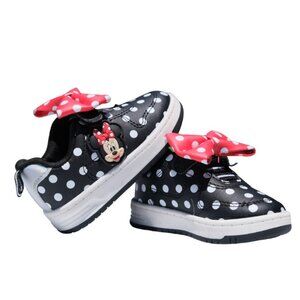 EUC Minnie Mouse Baby Girl Size 4 Casual Court Sneakers